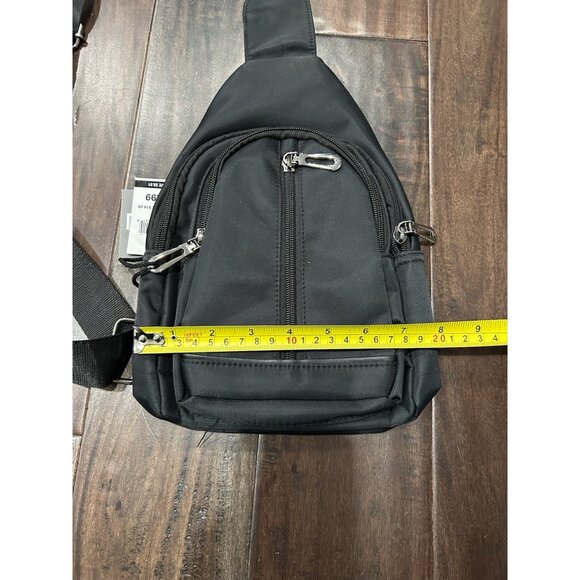 Westend NWT Black Crossbody Sling Backpack Adjustable Strap Zippered Compartment - Picture 10 of 12